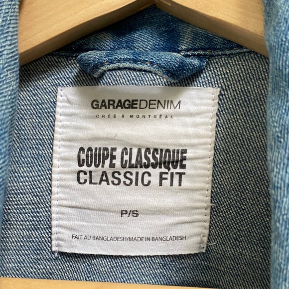 Garage Blue Denim Jean Jacket, XS - Picture 3 of 9
